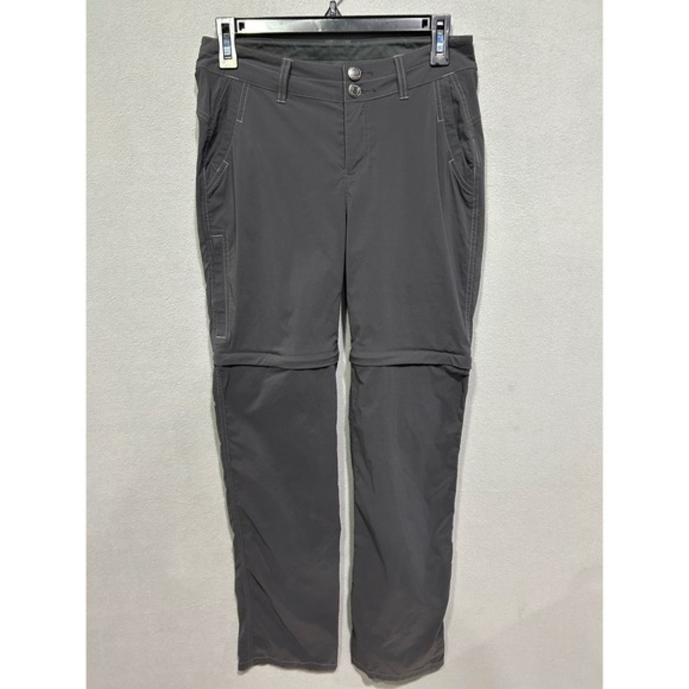 Marmot Convertible Hiking Pants Women 2 Gray Zip Off Cargo Outdoor Trousers